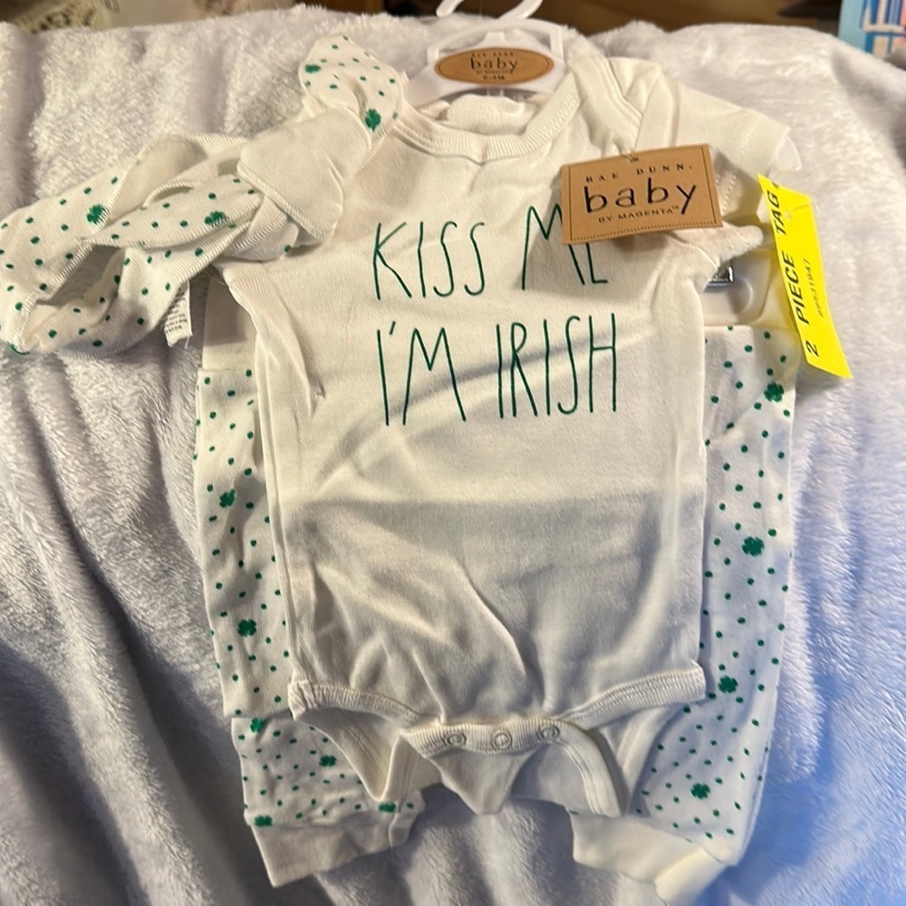 Rae Dunn “Kiss Me I’m Irish” PJ Set